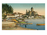 Harbor and Church  St Raphael  France