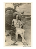 Woman Posing in Stuart  Florida