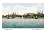 Vintage Constantinople Skyline  Turkey