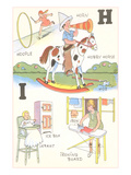 Learning the Alphabet  H and I