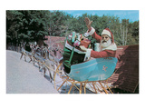 Santa Claus with Fake Reindeer