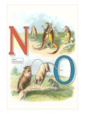 Alphabet Animals  N and O