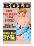 Bold  Lurid Magazine Cover with Cheesecake