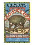 Gorton's Desicated Coconut Label  Monkeys