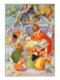 Mama Rabbit with Shopping List