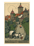 Kobolzeller Tower  Rothenburg  Germany