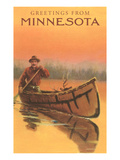 Greetings from Minnesota  Canoeing
