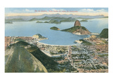 View from Corcovado  Rio De Janeiro  Brazil