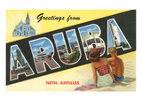 Greetings from Aruba  Netherland Antilles