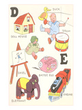 Learning the Alphabet  D and E