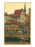 Banks of the Limmat  Zurich  Switzerland
