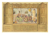 Biblical Scene  Hebrew Text