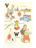 Learning the Alphabet  V and W