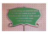 Sign with Poem About Bird Song