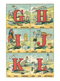 Alphabet Illustrations  G to L