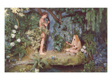 Eve Offering Adam Forbidden Fruit