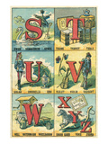 Alphabet Illustrations  S to Z