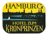 Trunk Label  Hotel Zum Kronprinzen