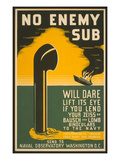 Lend Your Binoculars to the Navy  WW II Poster