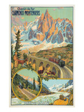 Vintage Travel Poster for Chamonix  France