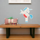 Letter U - Ulysses the Unicorn Wall Decal