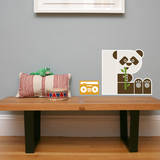 Letter P - Polly the Panda Wall Decal