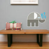 Letter E - Eli the Elephant Wall Decal