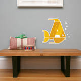 Letter A - Alex the Angelfish Wall Decal