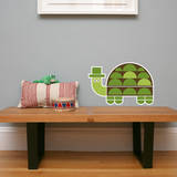 Letter T - Tobias the Turtle Wall Decal
