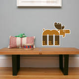 Letter M - Max the Moose Wall Decal