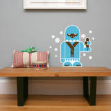 Letter Y - Yolanda the Yeti Wall Decal