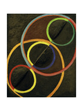 Relief Noir Avec des Cercles de Couleur (Black Relief with Colour Circles)  1930-32