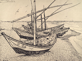 Sailing Boats in Saintes-Maries  1888