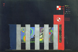 Sketch for the Façade Decoration of Palais de Chemin de Fer (Train Pavillon)  c1937