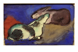 Two Sleeping Rabbits  1913
