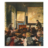Classroom During Geography Lessons