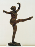 Danseuse  Position De Quatrième Devant Sur La Jambe Gauche