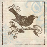 Bird Woodcut I