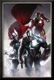 Secret Invasion 6 Cover: Captain America  Thor and Iron Man