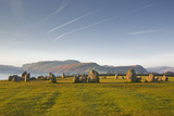 Castlerigg Stone Circle at Dawn in the Lake District National Park  Cumbria  England  UK
