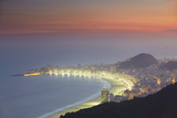 View of Copacabana at Sunset  Rio de Janeiro  Brazil  South America