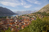 View over Old Town  Kotor  UNESCO World Heritage Site  Montenegro  Europe