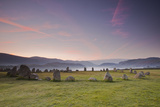 Castlerigg Stone Circle at Dawn in the Lake District National Park  Cumbria  England  UK