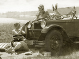Women at a picnic  1928