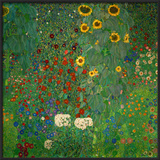 Farm Garden with Sunflowers  c1912