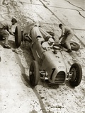 Changing tires at the Grand Prix on Nuerburgring  1934