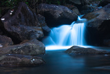 A Waterfall on the Island with Boats' Names Inscribed on the Rocks