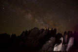 The Milky Way Passes over Granite Rock Formations