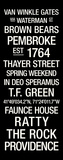 Brown: College Town Wall Art