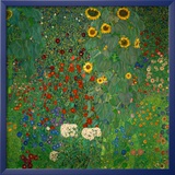 Farm Garden with Sunflowers  c1912